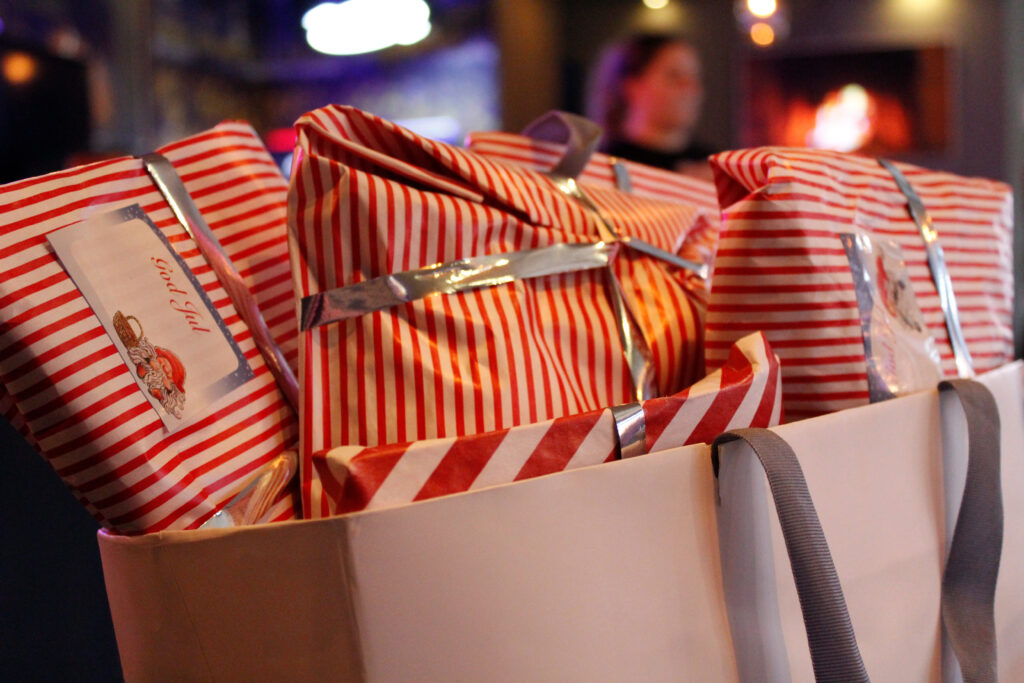 Alla paketen är fint inslagna