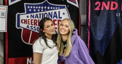 National cheerleading association. Mathilda Rösmark och Alva-Li Karlsson.